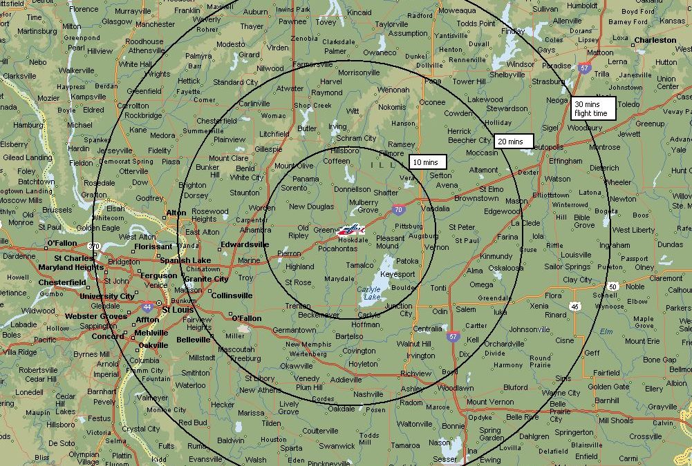 >Air Evac Lifeteam 137 Areas Served