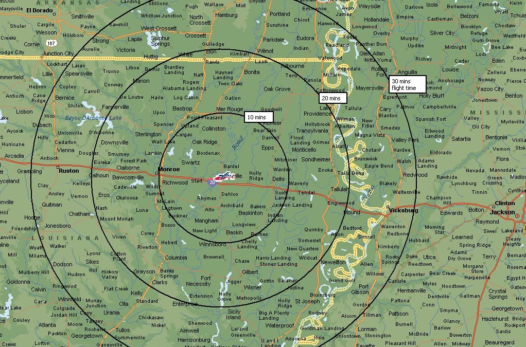 >Air Evac Lifeteam 100 Areas Served