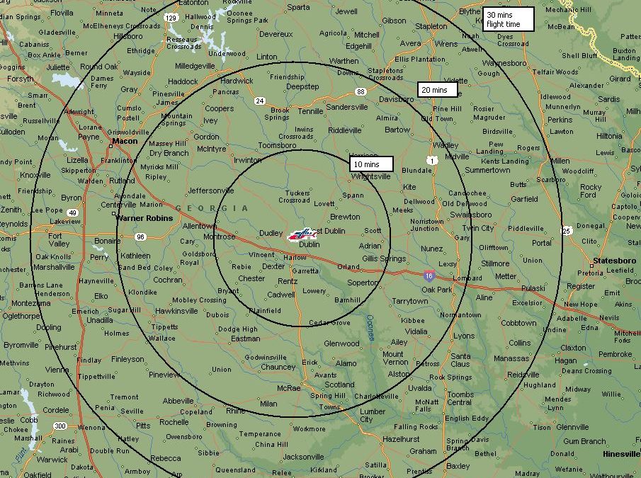 >Air Evac Lifeteam 102 Areas Served