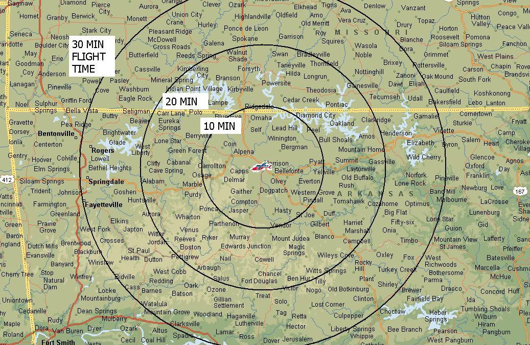 >Air Evac Lifeteam 40 Areas Served