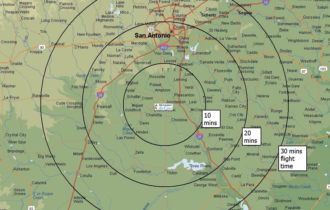 >SE TX Air Rescue/Air Evac Lifeteam 152 Areas Served