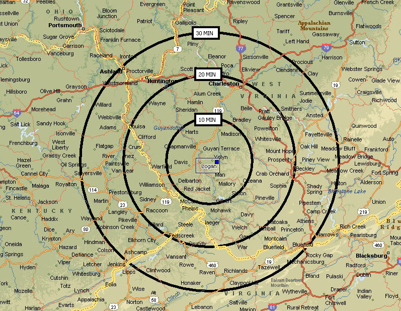 >Air Evac Lifeteam 85 Areas Served