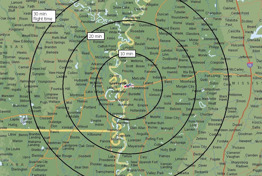 >Air Evac Lifeteam 87 Areas Served