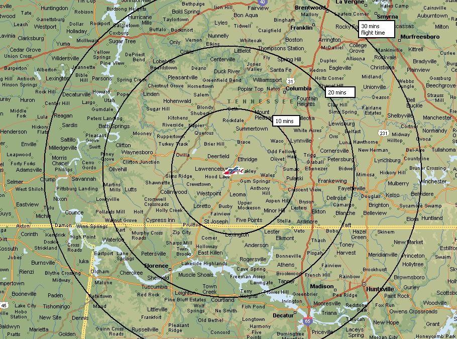 >Air Evac Lifeteam 110 Areas Served