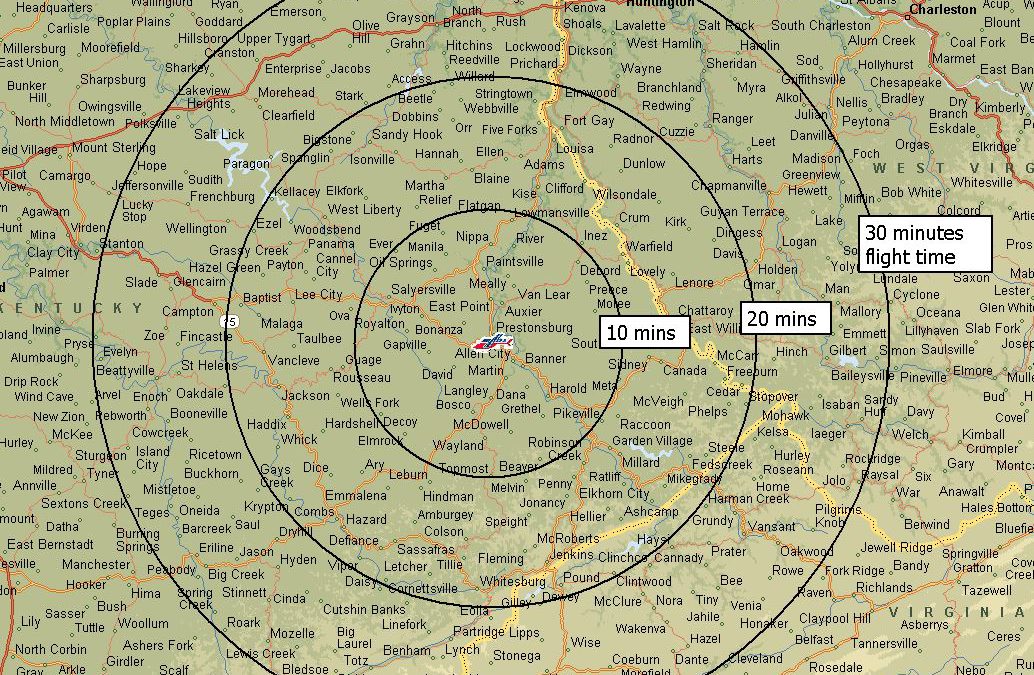 >Air Evac Lifeteam 116 Areas Served