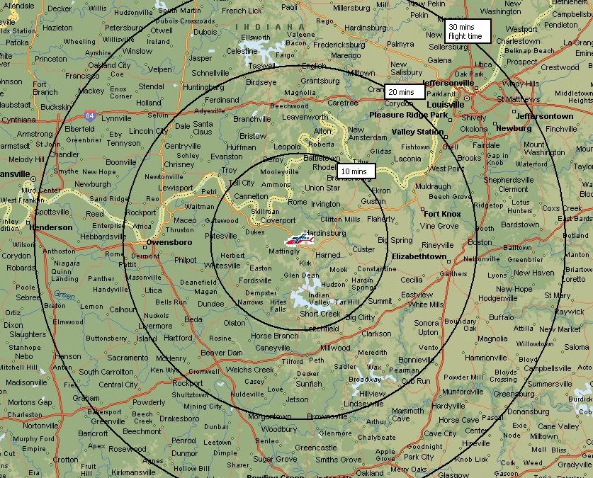 >Air Evac Lifeteam 92 Areas Served