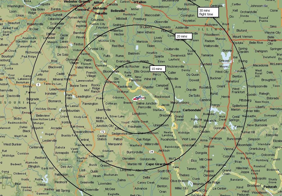 >Air Evac Lifeteam 80 Areas Served